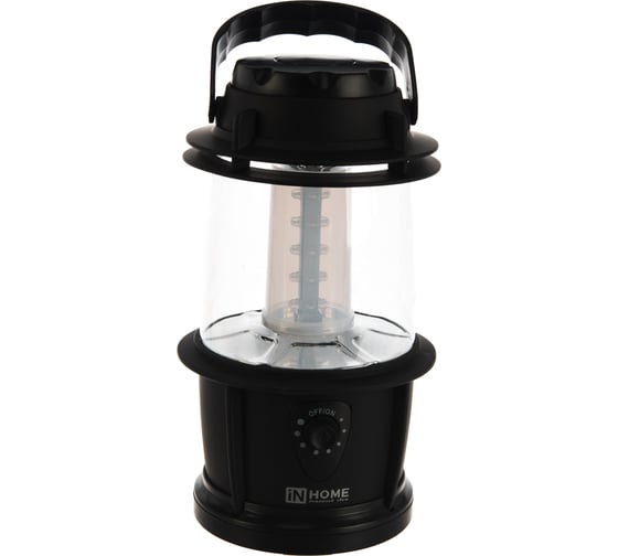 Кемпинговый фонарь IN HOME СL 04B, 3W, 20LED, 200Lm, 3xD, черный 4690612031965
