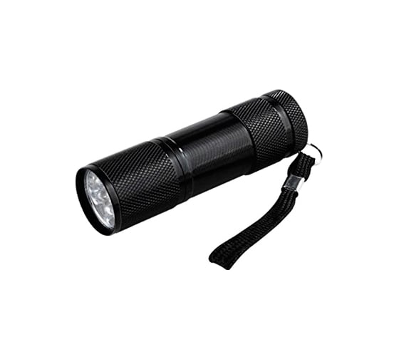 Ручной фонарь IN HOME, FLA 61B, 9LED, 3ААА, алюминий, черный 4690612031705