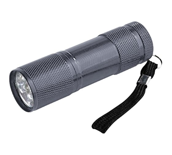 Ручной фонарь IN HOME FLA 61S, 9LED, 3ААА, алюминий, серый 4690612031729