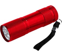 Ручной фонарь IN HOME FLA 61R, 9LED, 3ААА, алюминий, красный 4690612031712