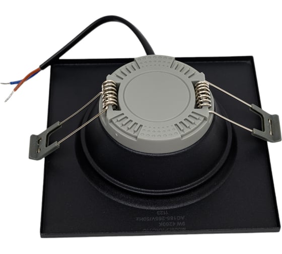 LED панель EKS PRACTIC квадрат чёрная, 9W, 4200К, 680Лм, 120*90*35 мм, 0У-00002012