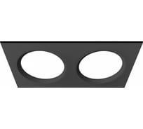 LED панель EKS PRACTIC DUO чёрная, 18W, 4200К, 1360Лм, 220*120/90*40 мм, 0У-00002018