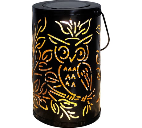 Садовый фонарь ЧУДЕСНЫЙ САД 665 Филин, диодный, проекционный, на солнечной батарее, металл 4606400207474