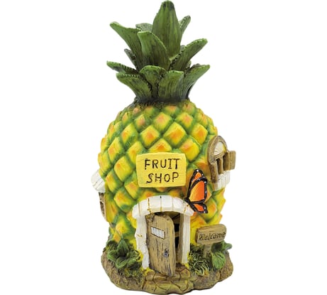 Садовый фонарь ЧУДЕСНЫЙ САД 610 Ананасовый домик, диодный, на солнечной батарее, полирезина 4606400207481