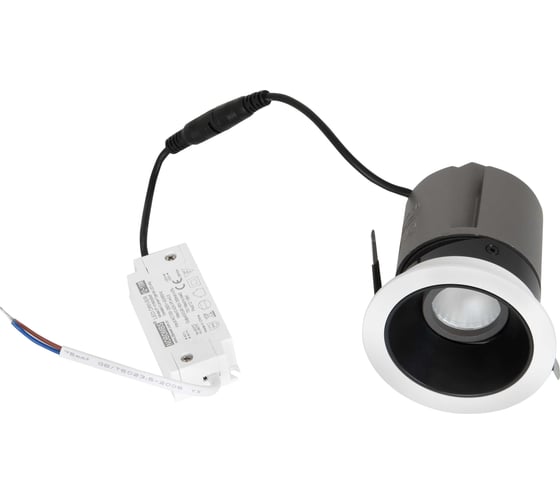 Встраиваемый светодиодный светильник поворотный aax.tech Twee Rotary 15Вт, D105хH63, 4000K, белый AAX-TweeRotary-105/15-W