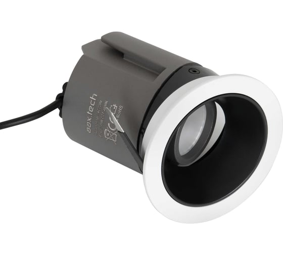 Встраиваемый светодиодный светильник поворотный aax.tech Twee Rotary 15Вт, D105хH63, 4000K, белый AAX-TweeRotary-105/15-W