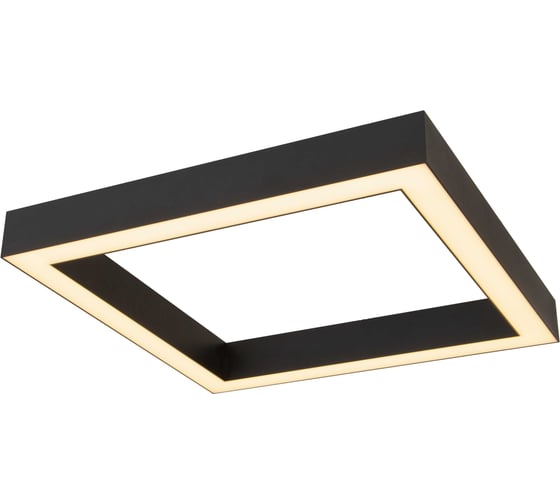 Потолочный светильник aax.tech Quadro-L70, 800x800 мм, 58 Вт, 4000К, Накладной, Черный aax-L70n-quadro-800-58-op-ral9005