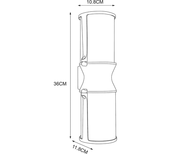 Уличный настенный светильник ARTE LAMP MINCHIR A8306AL-2BK