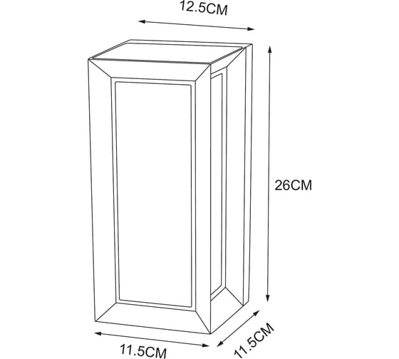 Уличный настенный светильник ARTE LAMP ULYSSES A8112AL-1BK