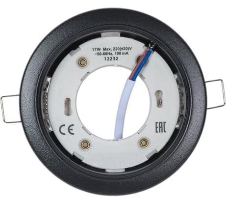 Светильник термостойкий EKS GX53 OPTIMA черный матовый, ЦБ-00009744