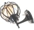 Садово-парковый светильник FERON PL3701 круглый на стену вверх 60W 230V E27, черный 06340 5