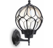 Садово-парковый светильник FERON PL3801 круглый на стену вверх 60W 230V E27, черный 06344