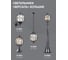 Садово-парковый светильник FERON PL3801 круглый на стену вверх 60W 230V E27, черный 06344 4