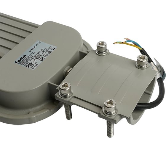 Уличный светодиодный светильник FERON 125LEDх100W AC230V/ 50Hz цвет серый IP65, SP3050 41269