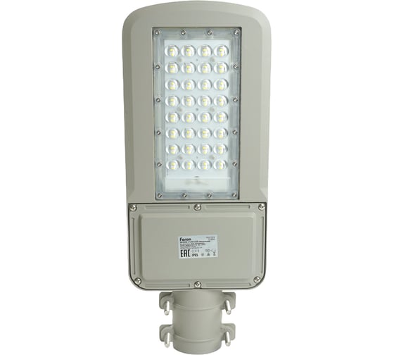 Уличный светодиодный консольный светильник FERON SP3050 80W 5000K 230V, серый 41266 1