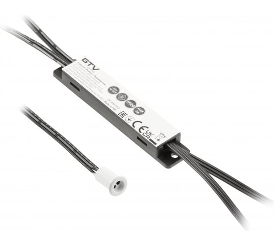 Бесконтактный выключатель GTV ECTRO IR 12V/36W, 1 датчика, кабели 2М и 1.2М, цвет белый AE-WBE1-10