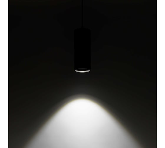 Накладной (подвесной) LED светильник Gauss 12W 4100K 79х200мм черный HD034