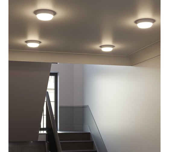 Светодиодный светильник Gauss ECO IP65 D140*48 12W круглый c сенсором 126418212-S