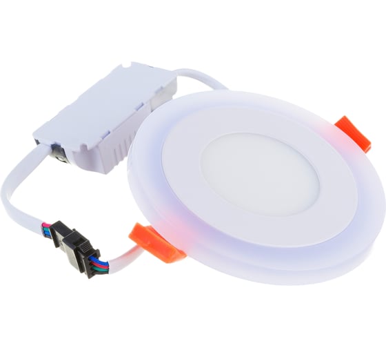 Светильник Gauss Backlight Круглый 3+3W, LED 4000K, 350лм,105х31мм, диам.85, 1/40 BL115