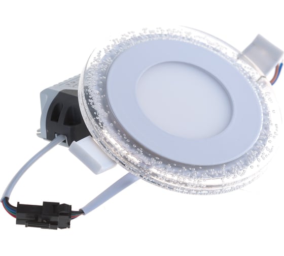 Светильник Gauss Bubbles Круглый 3+3W, LED 3000K, 350лм,103х31мм, диам. 80 1/40 BL314