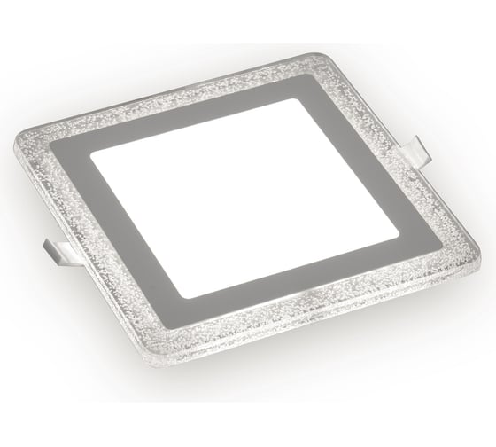 Светильник Gauss Bubbles Квадр. 12+4W, LED 3000K, 1200лм,192x192мм, Ø160 1/20 BL324