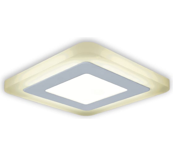Светильник Gauss Backlight квадрат 3+3W, LED 3000K, 350лм,105х105x31мм,Ø85, 1/40 BL120