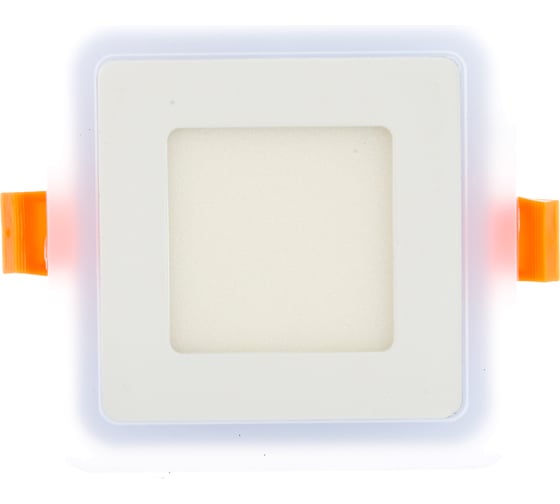 Светильник Gauss Backlight квадрат 3+3W, LED 3000K, 350лм,105х105x31мм,Ø85, 1/40 BL120