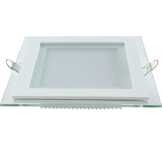 Встраиваемый светильник Gauss LED 6W 450lm 3000K с декор стеклом квадрат 948111106