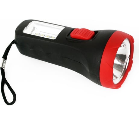 Фонарь Ultraflash LED16014 черный, 1 + 4SMD LED, 2 режима, 1XR6, пластик, блист-пакет 14253