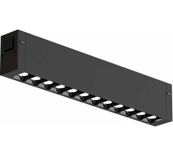 Трековый светильник EKS COLIBRI VEGAS черный, 10W, 4000K, 900ЛМ, D220*25*40, 0У-00001336