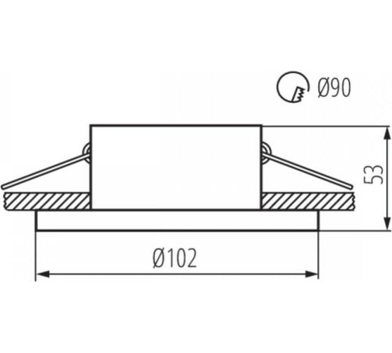 Точечный светильник KANLUX IMINES DSO-W 29031