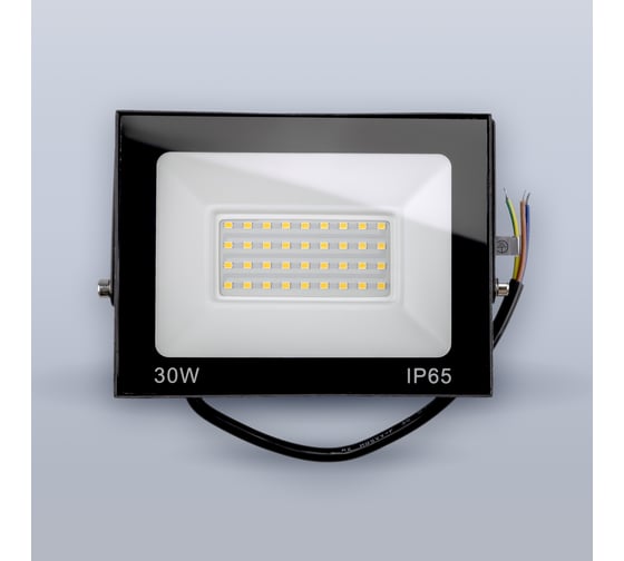 Светодиодный прожектор тонкий Eleganz LUX 30W теплый 3000К 220V 1206