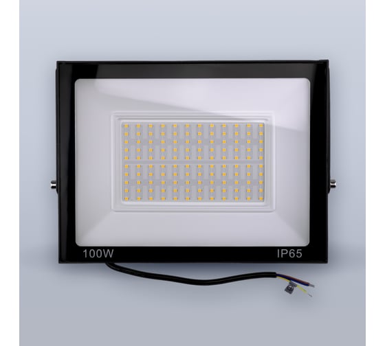 Светодиодный прожектор тонкий Eleganz LUX 100W теплый 3000К 220V 1200