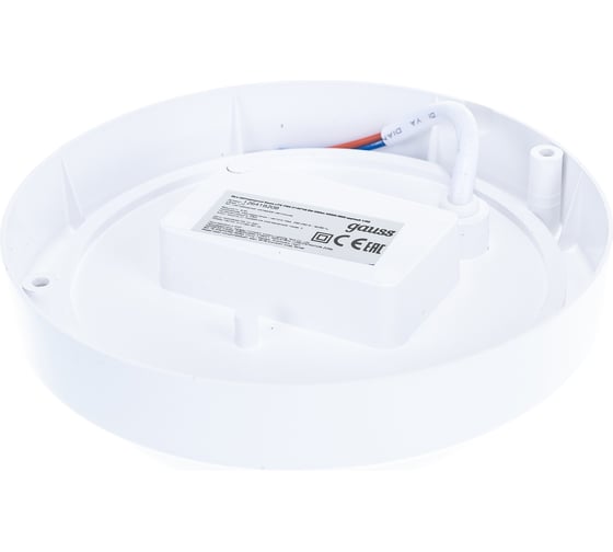 Светодиодный светильник Gauss ECO IP65 D140х51 8W 680lm 4000K ЖКХ круглый 1/40 126418208
