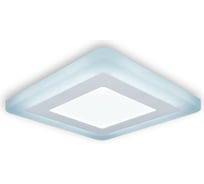 Светильник Gauss Backlight квадрат 6+3W, LED 4000K, 540лм,145х145x31мм,Ø120, 1/40 BL123