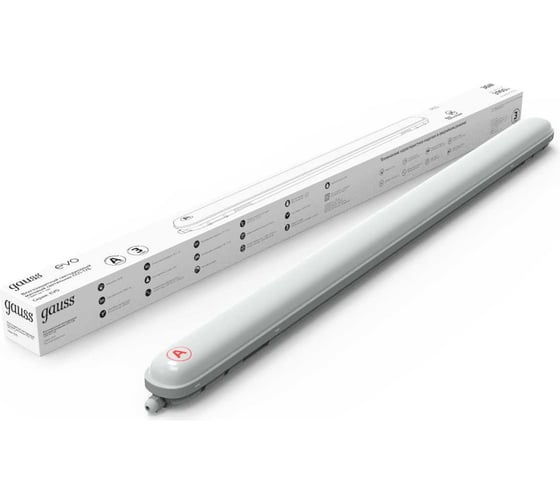 Светодиодный светильник Gauss ССП-176 IP65 1200х76х66 36W 3960lm 6500K матовый 864425336