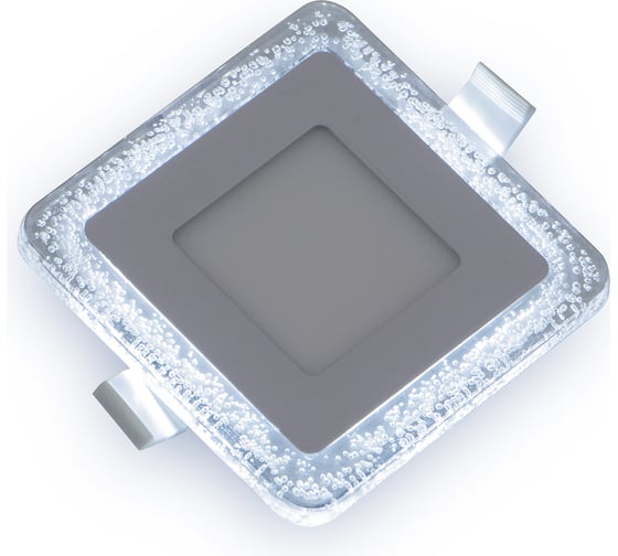 Светильник Gauss Bubbles Квадр. 3+3W, LED 4000K, 350лм,103x103мм, Ø80 1/40 BL321