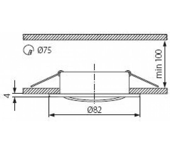 Точечный светильник KANLUX BASK CTC-5515-SN/G/ 2803