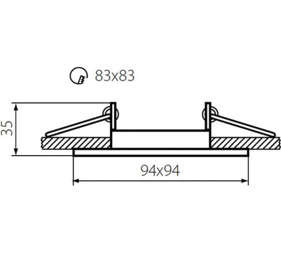 Точечный светильник KANLUX ALREN DTL-B/ 26754