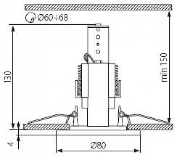 Точечный светильник KANLUX DELE AL-204-C/M 913