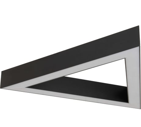 Потолочный светодиодный светильник aax.tech Trio-L70, 1100x1100х70 мм, 108Вт, 4000К, Накладной, Черный aax-L70n-trio-900-50-op-ral9005