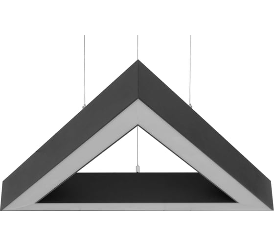 Потолочный светодиодный светильник aax.tech Trio-L70, 1200x50х70 мм, 65 Вт, 4000К, Подвесной, Черный aax-L70-trio-1200-65-op-ral9005