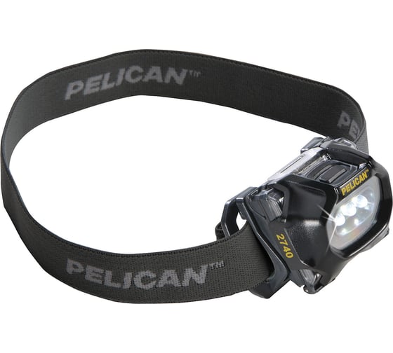 Налобный многофункциональный двухцветный фонарь Pelican 2740 черный 027400-0101-110