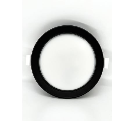 Светильник truEnergy светодиодный ультратонкий круг 9W 4000K 600Lm D118мм металл черный 10038