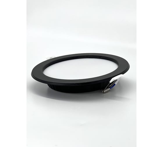 Светильник truEnergy светодиодный ультратонкий круг 12W 4000K 800Lm D145мм металл черный 10039