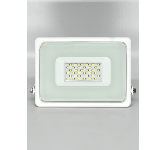 Светодиодный прожектор truEnergy IP65 30W 6500K 2550Lm 168x110x32 мм белый алюминий 13114
