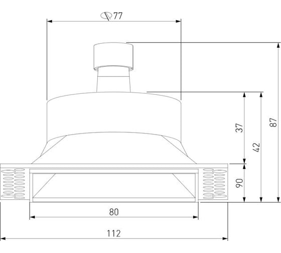 Светильник встраиваемый Elektrostandard Renzo 25019/01 черный a067526