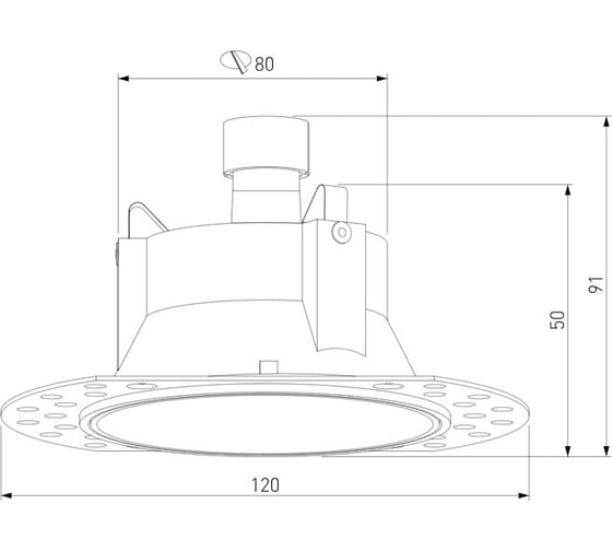 Светильник встраиваемый Elektrostandard Renzo 25020/01 черный a067528