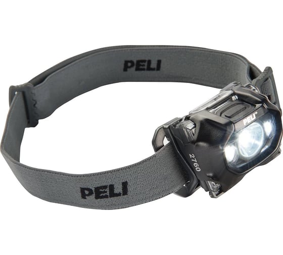 Налобный двухлучевой фонарь 2760 черный Pelican 027600-0102-110