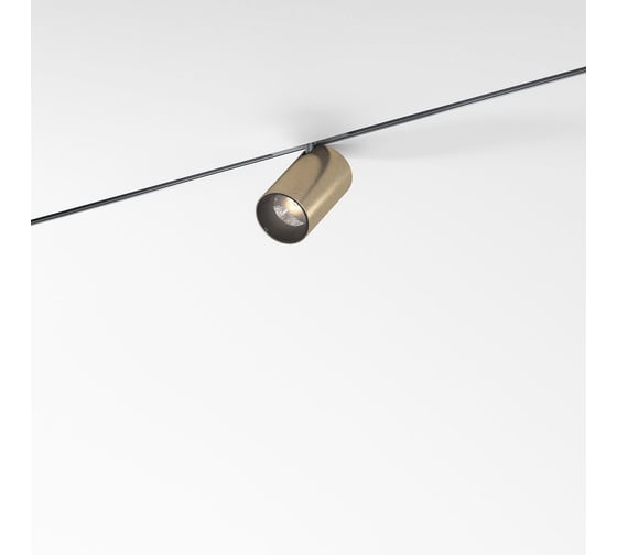 Трековый светильник Elektrostandard Mini Magnetic 5W 3000K латунь/черный a067274 1